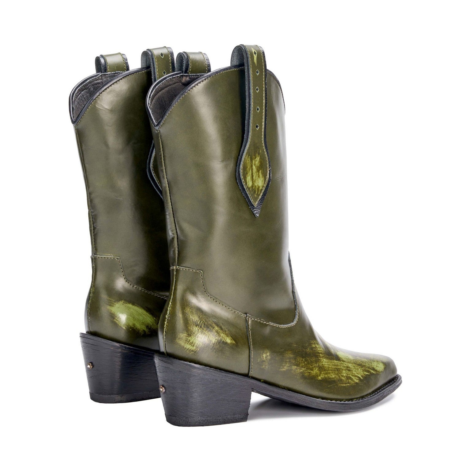 Green mystery texan boot