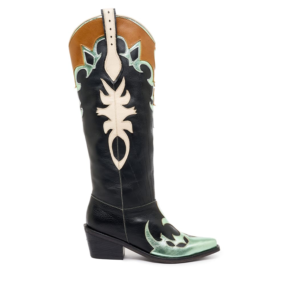 Extra long shaft texan boot