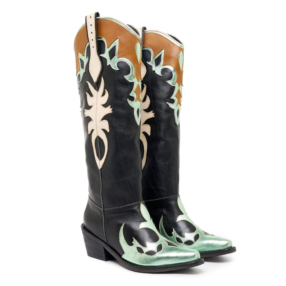Extra long shaft texan boot
