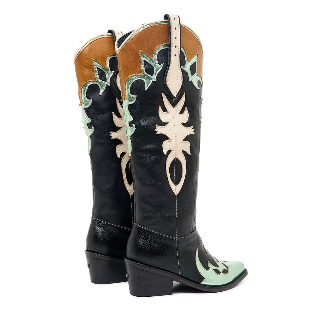 Extra long shaft texan boot