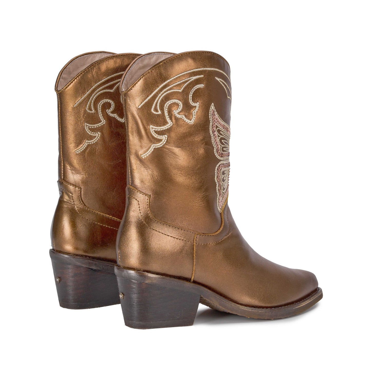 Bronze butterfly texan boot