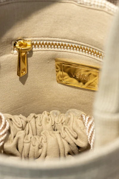 Copper bucket bag