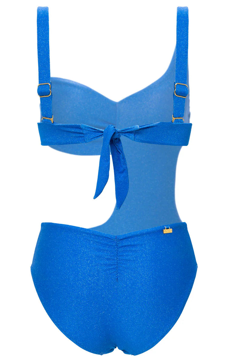 Kaleidoscope asymmetrical one-piece