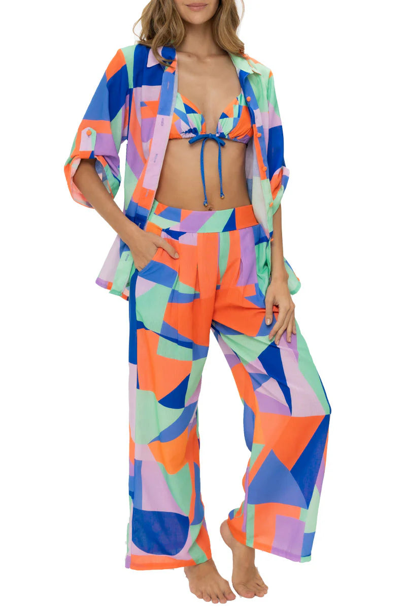 Kaleidoscope Over Size Shirt