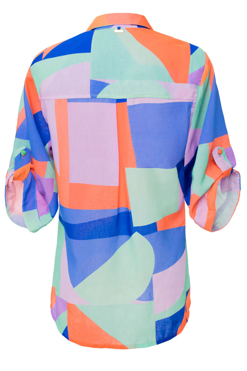 Kaleidoscope Over Size Shirt
