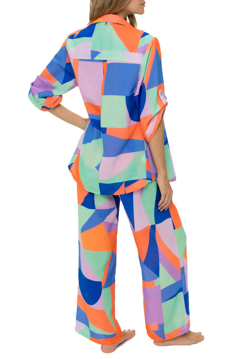 Kaleidoscope Over Size Shirt