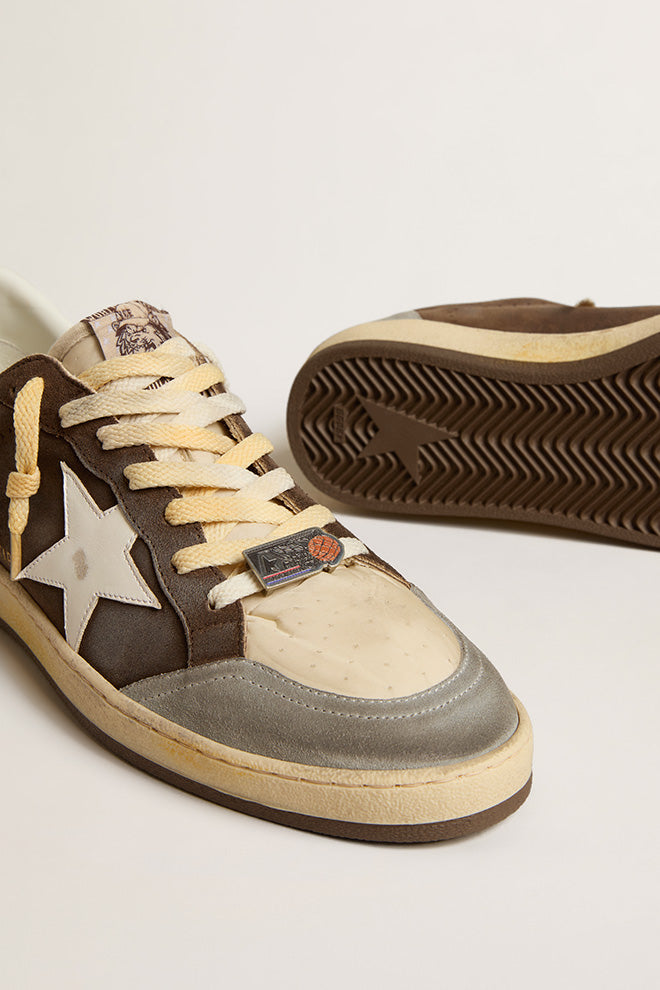 Tenis Golden Goose  Brown "Ball Star" Hombre