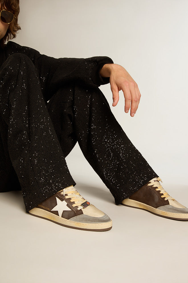 Tenis Golden Goose  Brown "Ball Star" Hombre