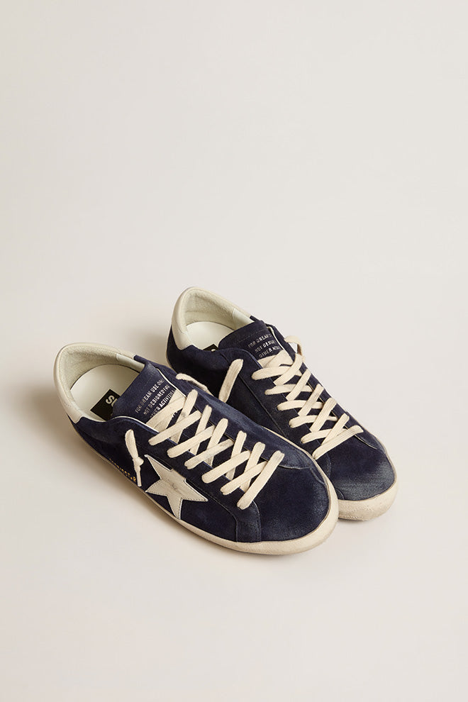 Tenis Golden Goose  Super Star Suede Upper Leather Hombre