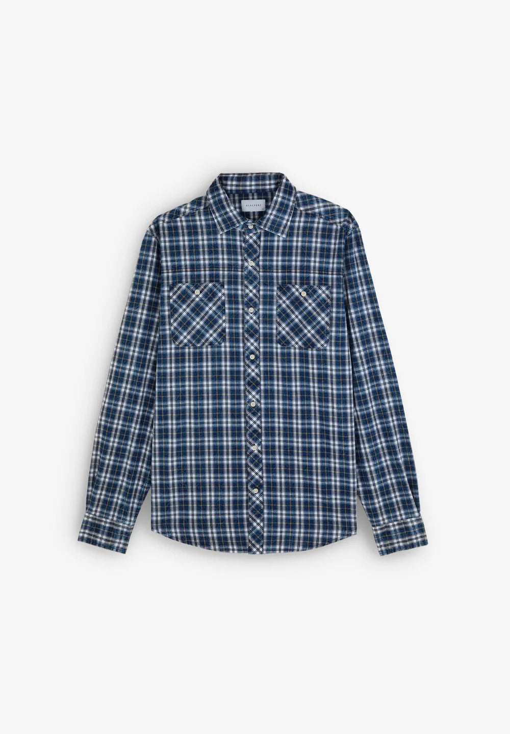 Camisa Mark K Checks Denim