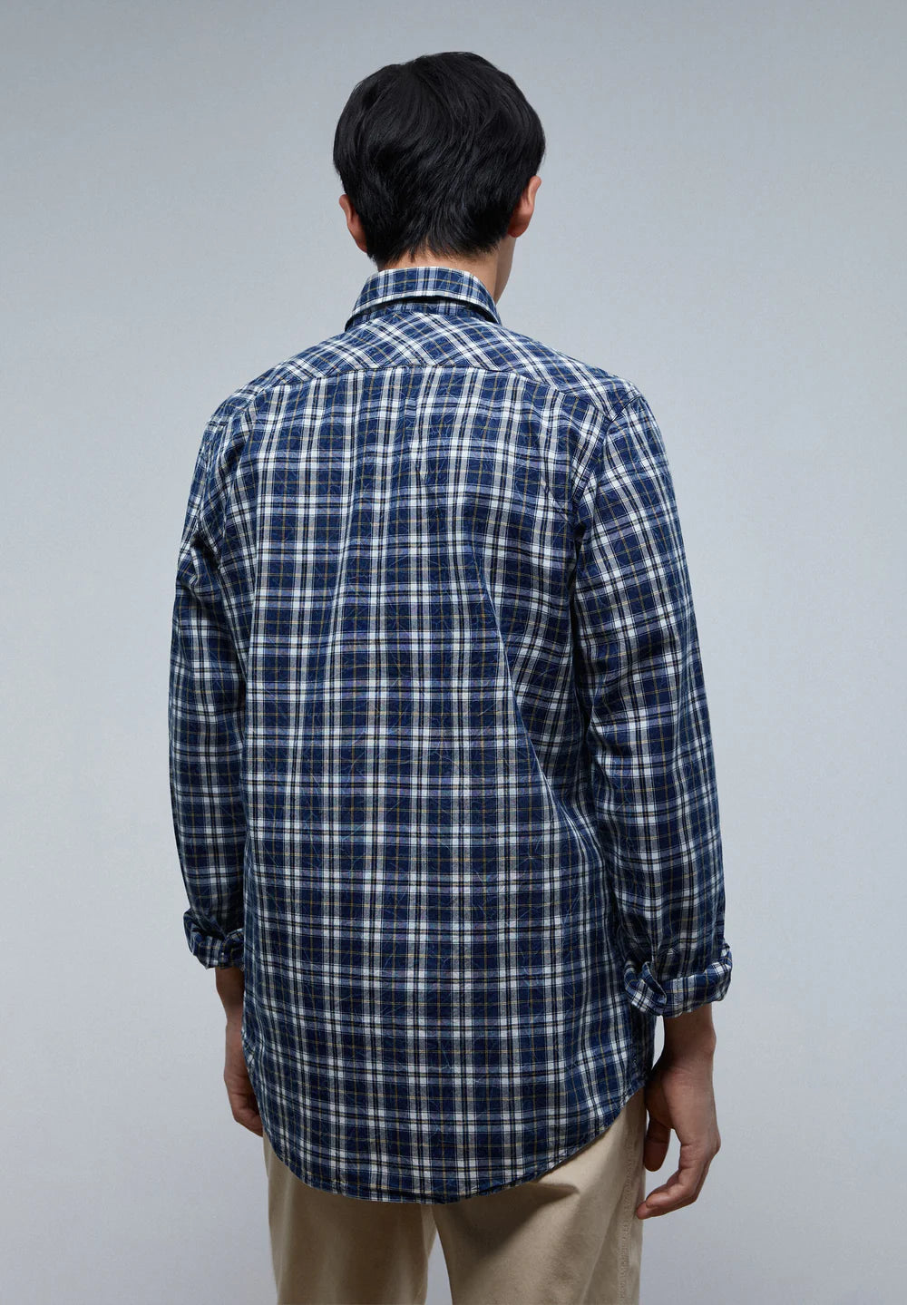 Camisa Mark K Checks Denim