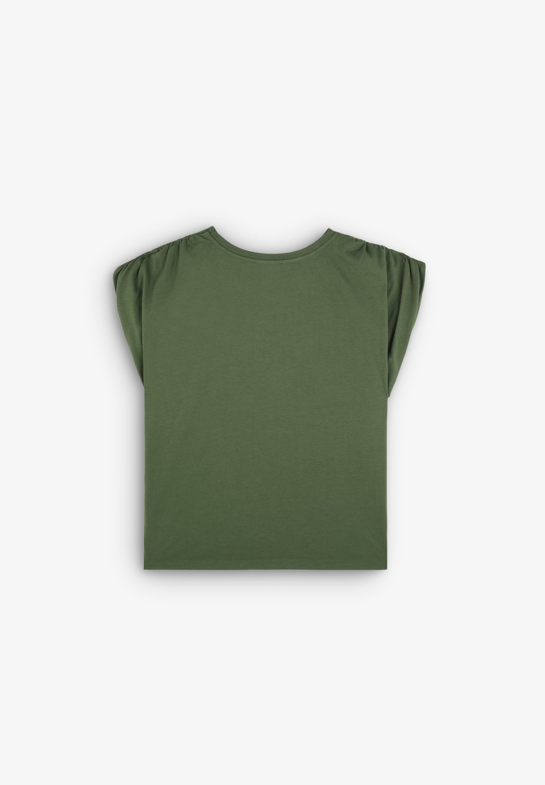 Camiseta Op Gathered Shoulder Tee