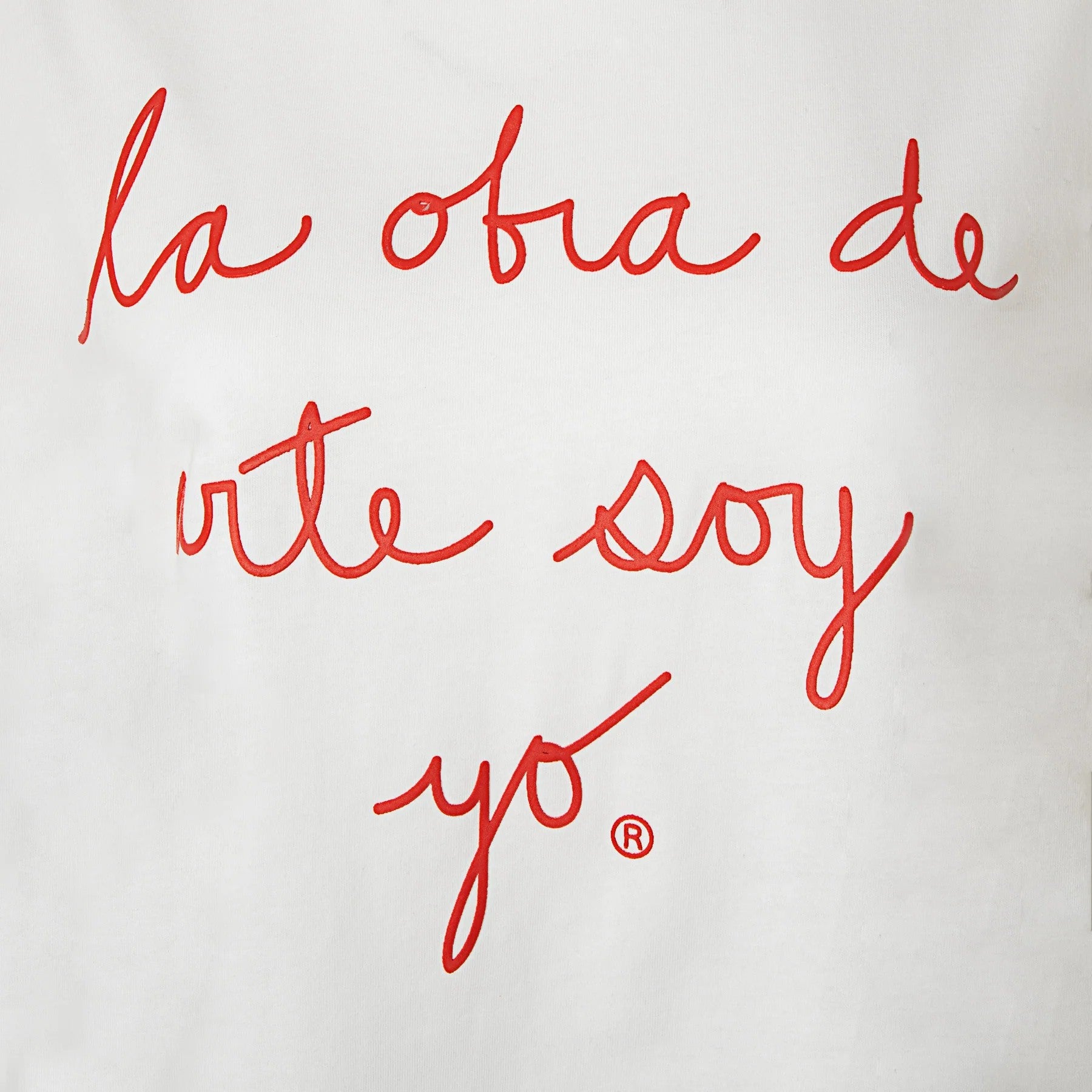 Classic lodasy t-shirt with red letters