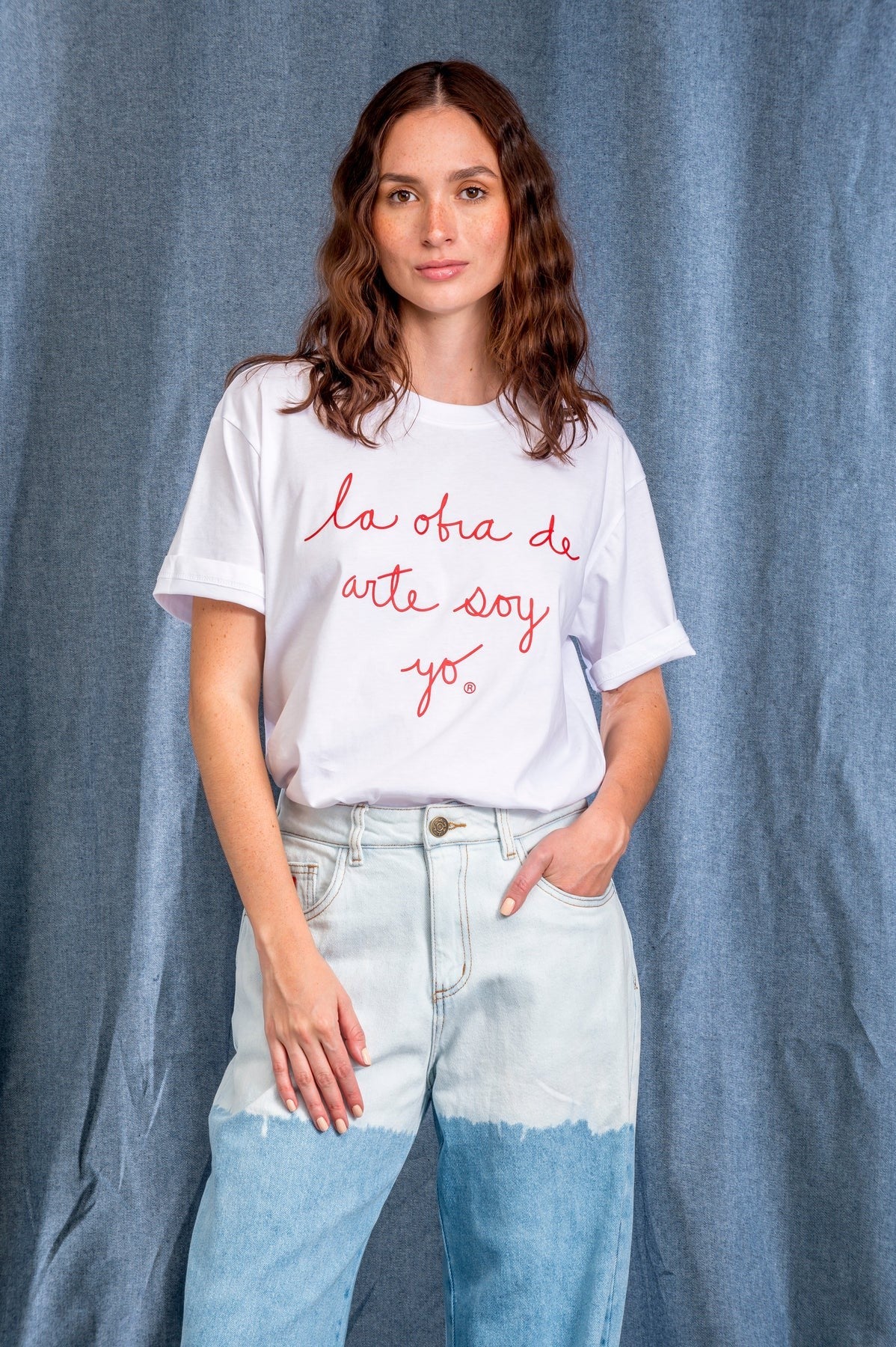 Classic lodasy t-shirt with red letters