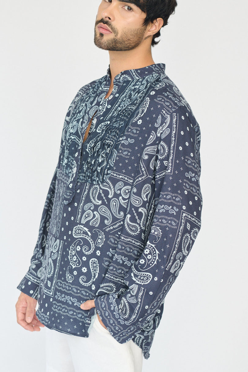 Pintuck shirt