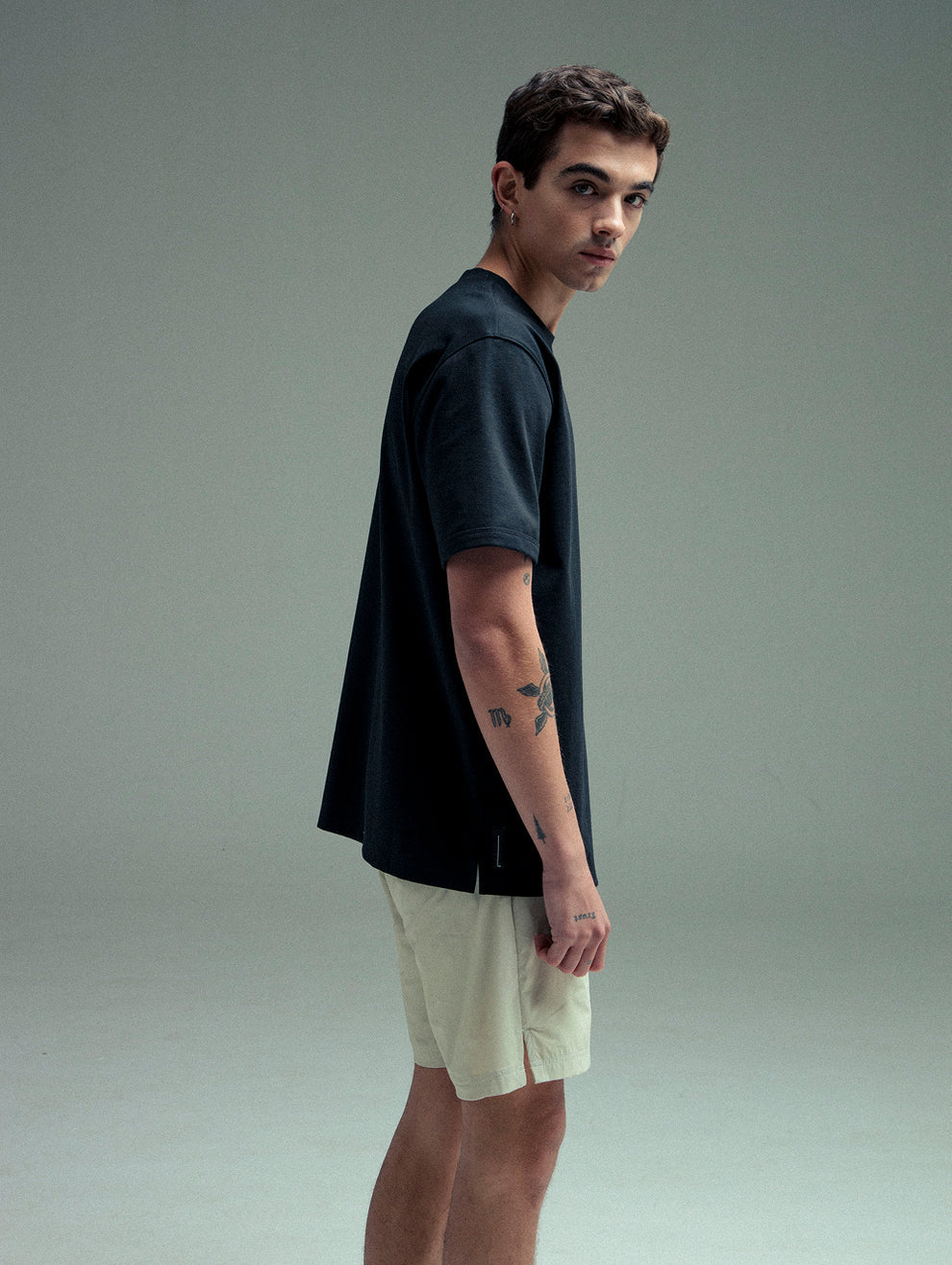 Relaxed fit cling sway tshirt