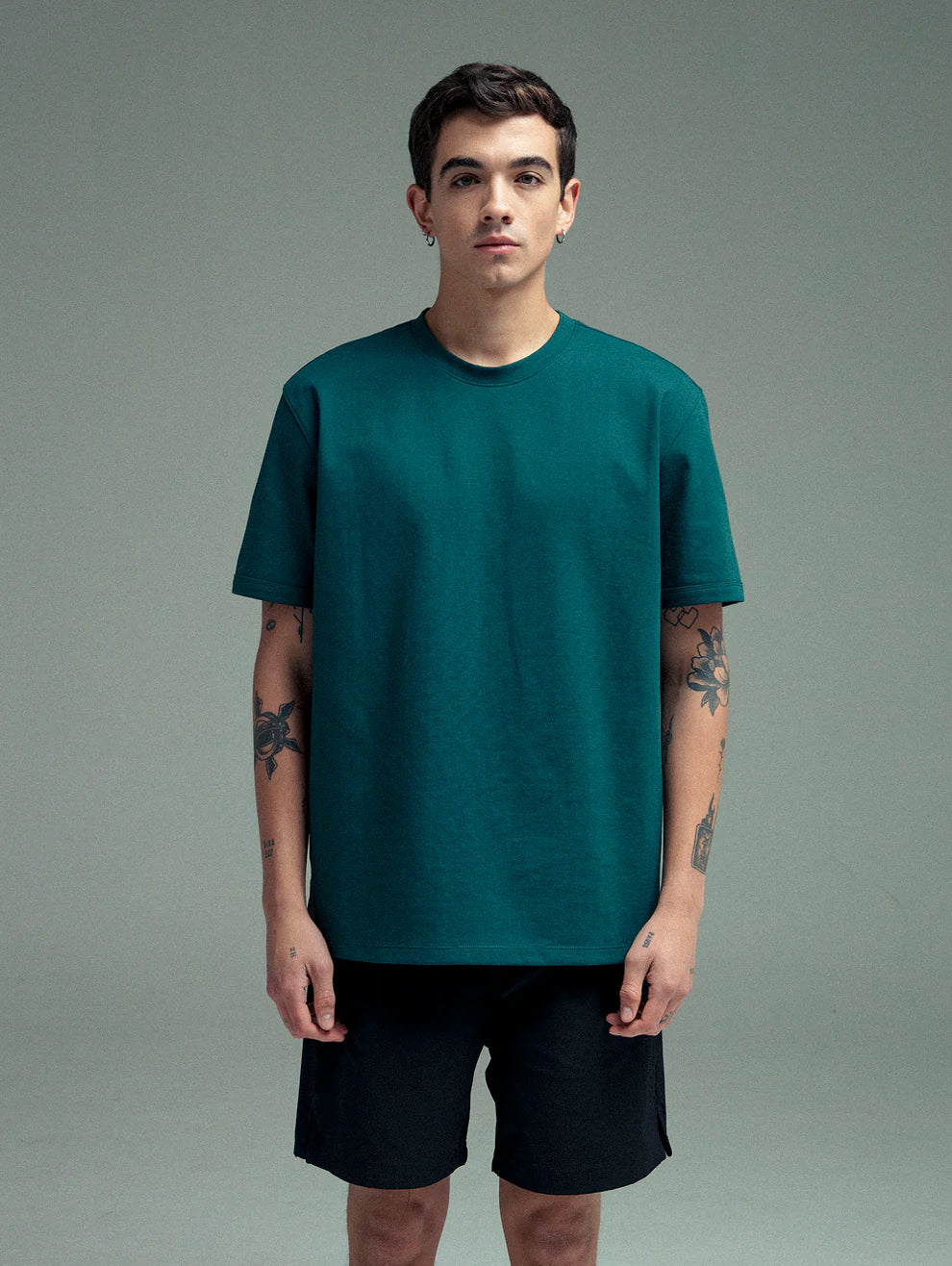 Relaxed fit cling sway t-shirt