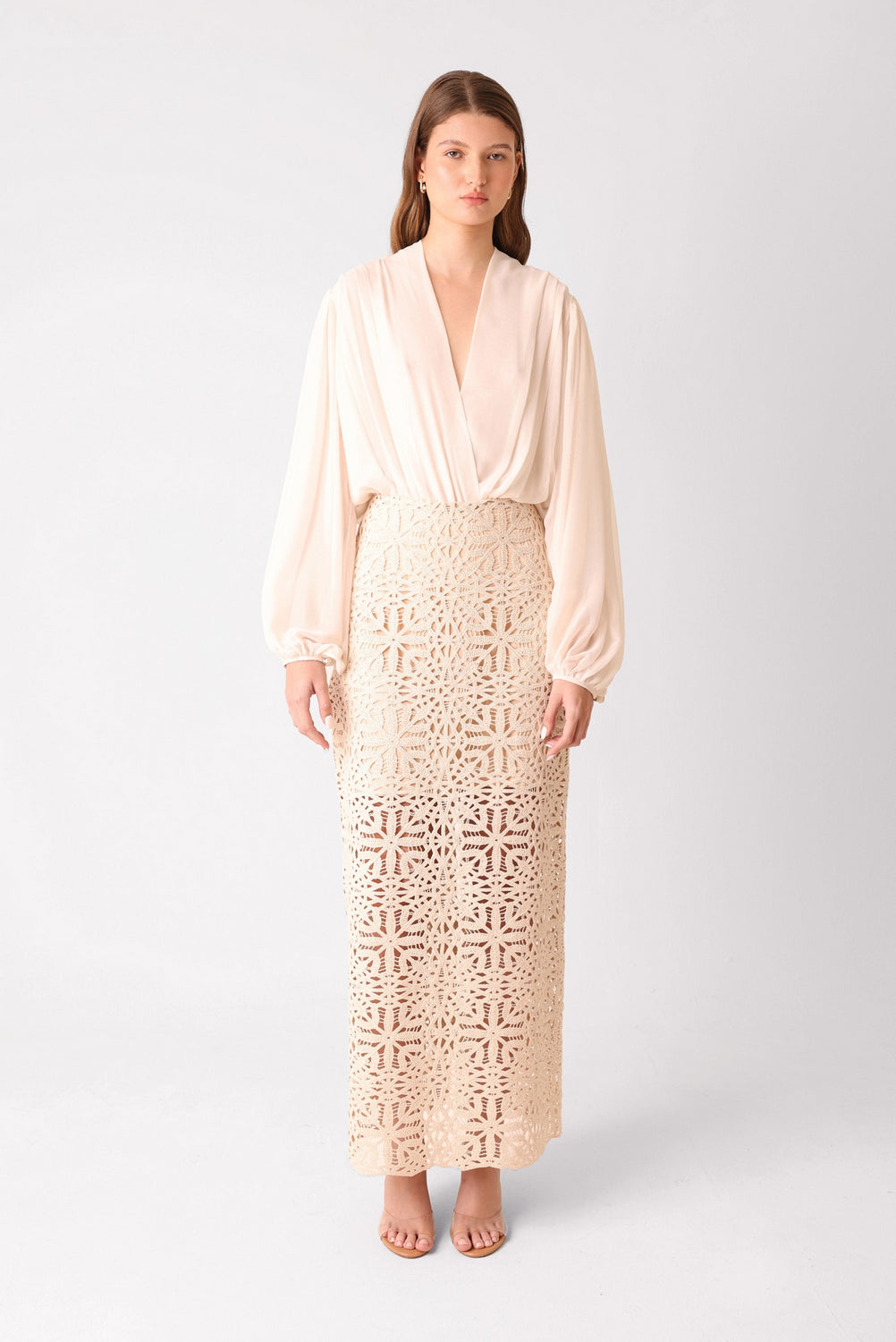 Nude moon skirt