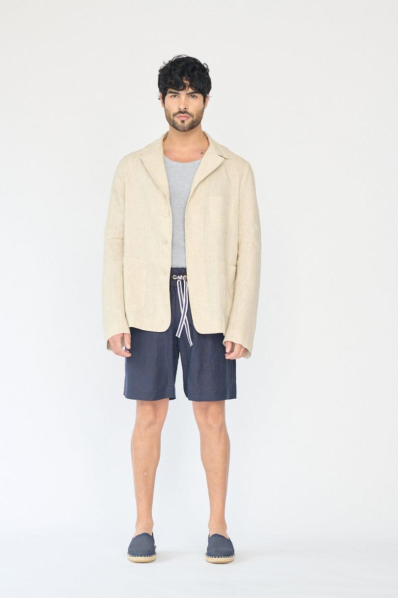 Beige linen jacket