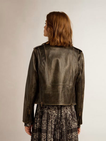 Chaqueta Golden W's Chiodo Distressed