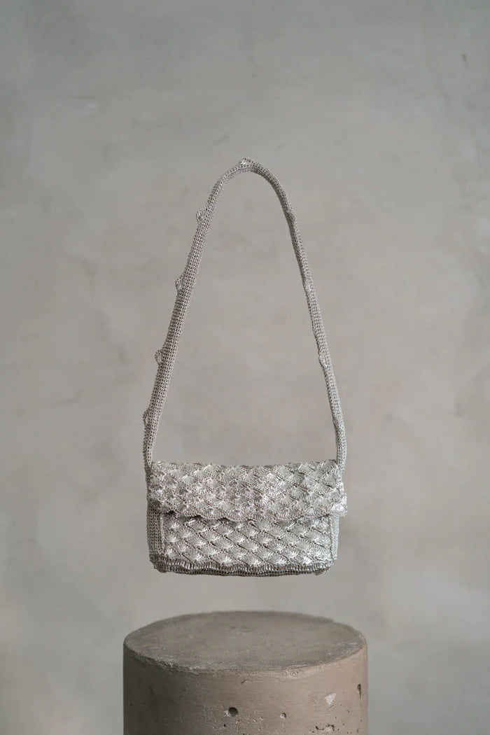 Silver Dance Clutch