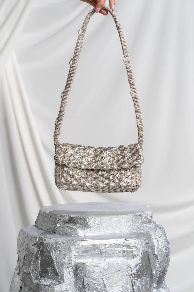 Silver Dance Clutch