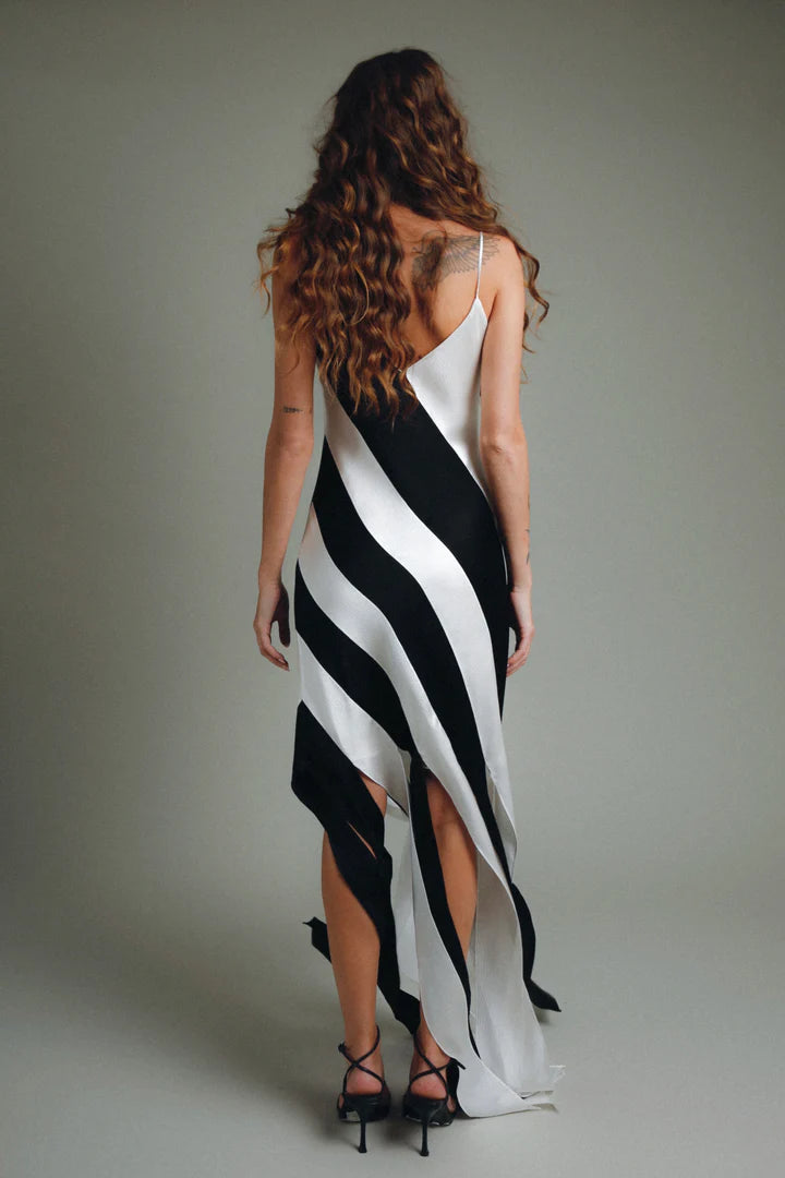Claire silk long dress