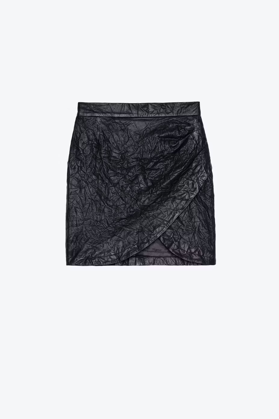 Falda Crinkled Leather