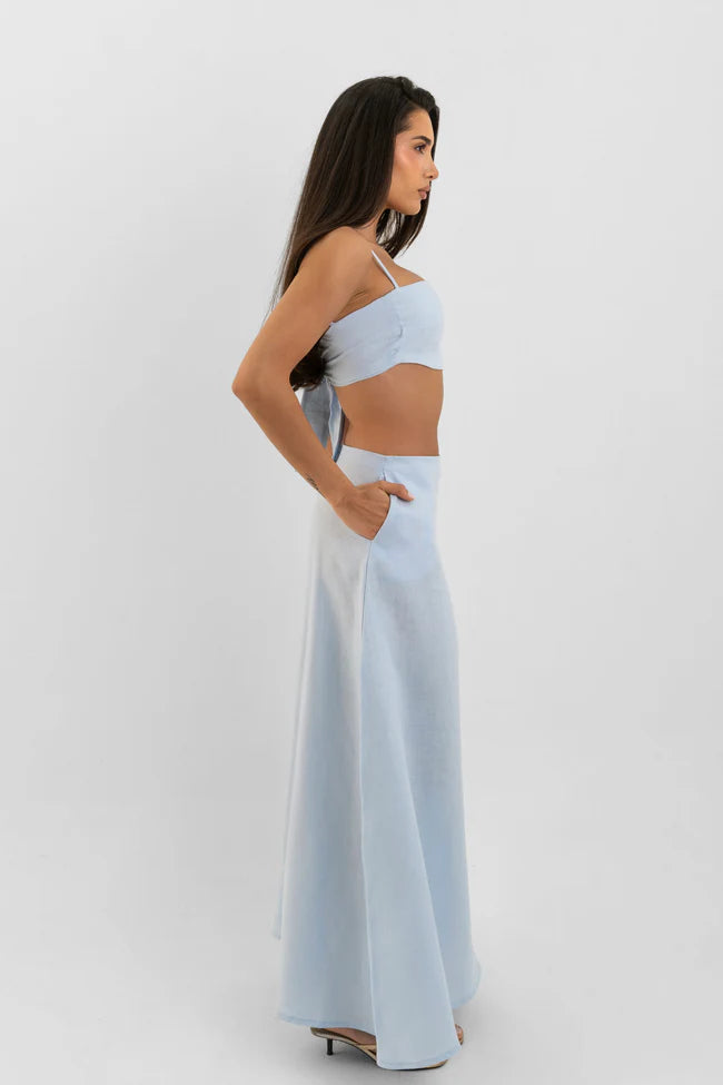 Saskia blue skirt