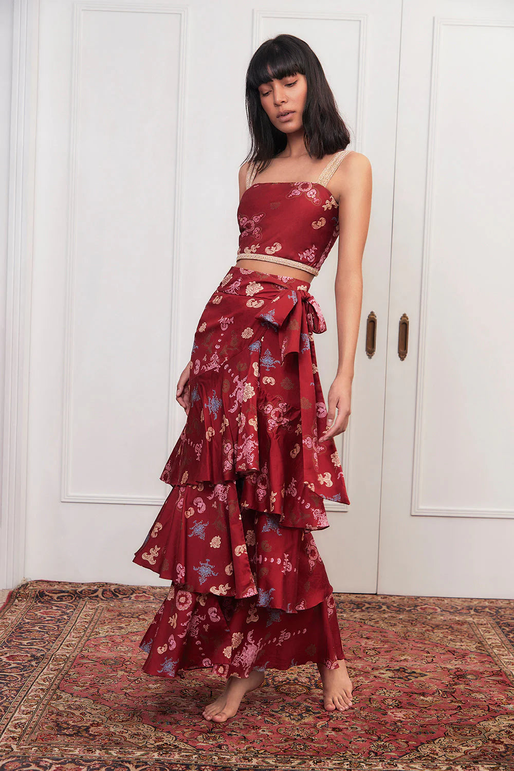 Burning Carnation Skirt
