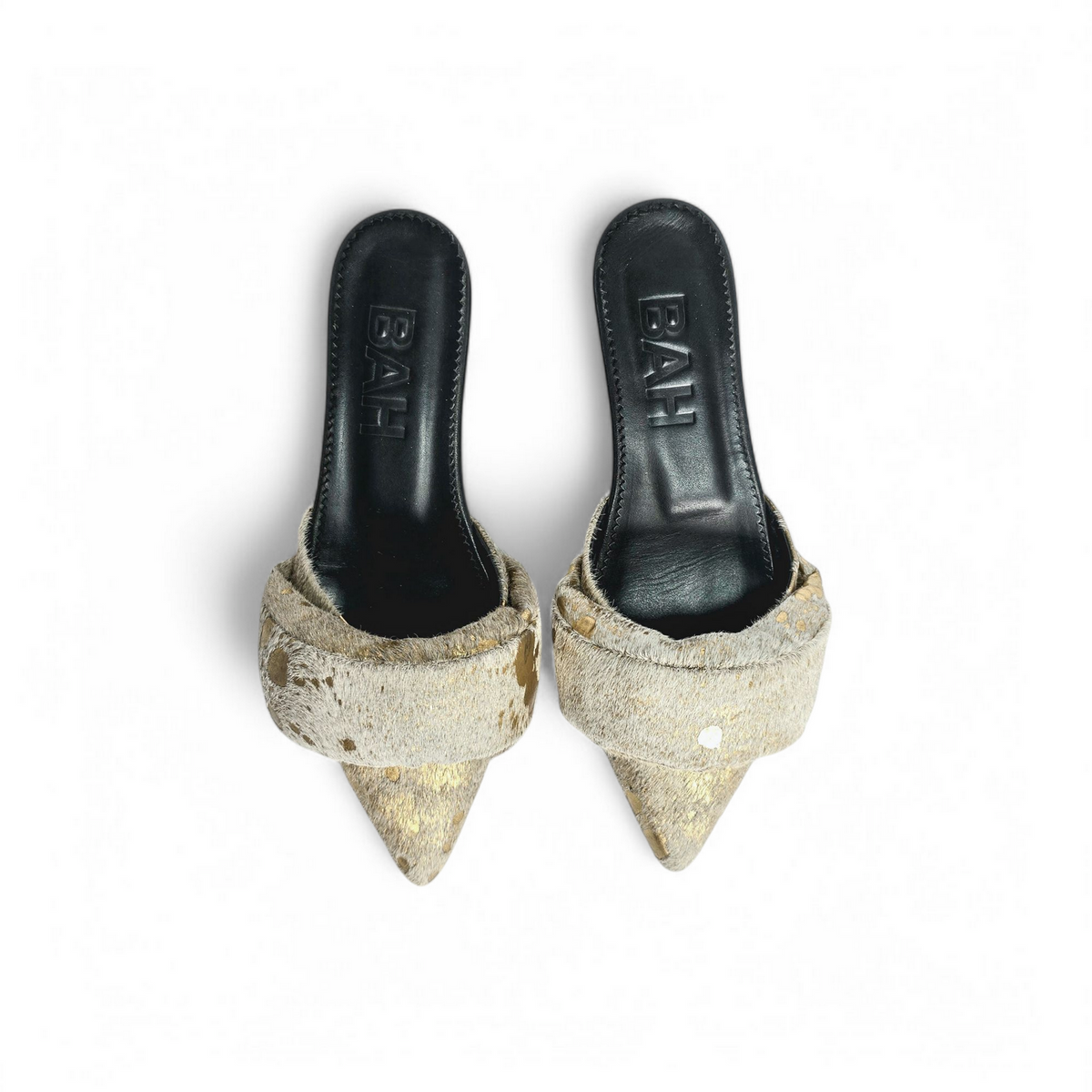 Gold hair print flat