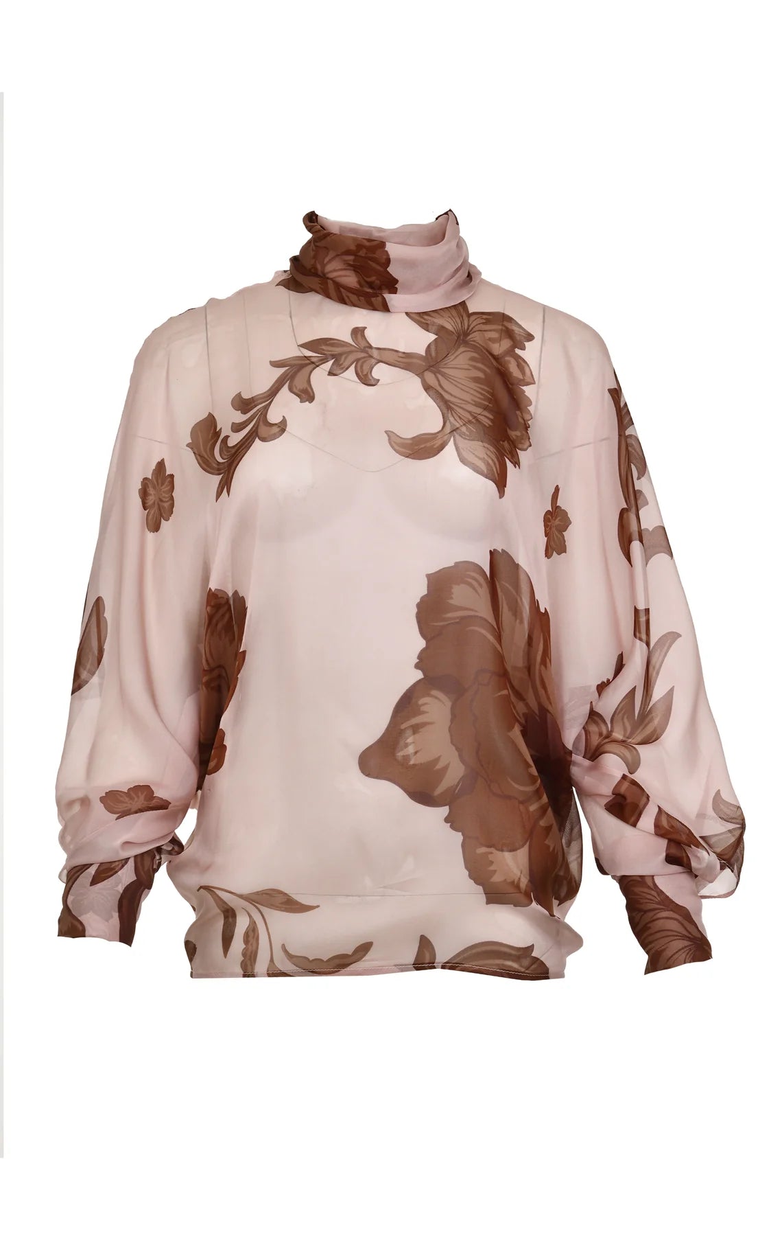 Garden long floral blouse