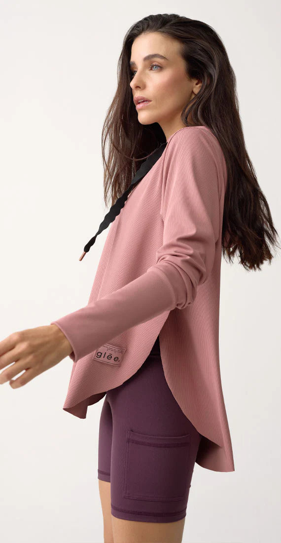 Ribbed yoga sweatshirt