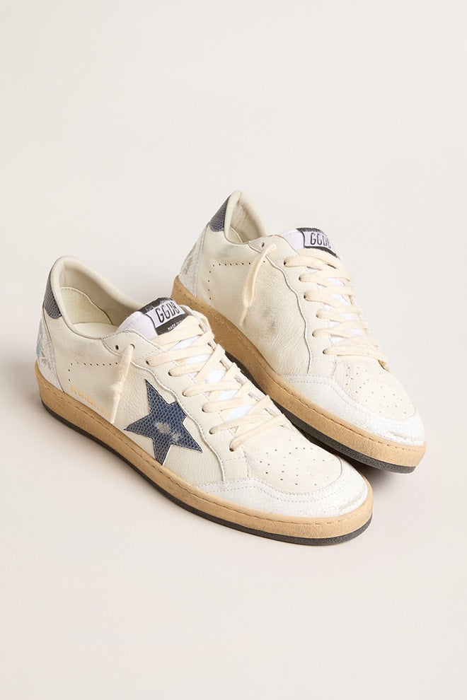 Tenis Golden Goose Hombre Ballstar Nappa Crack Spur Lizard