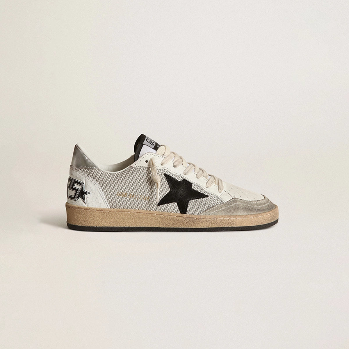 Tenis Golden Goose Ball Star Laminated Star And Heel Crack Hombre