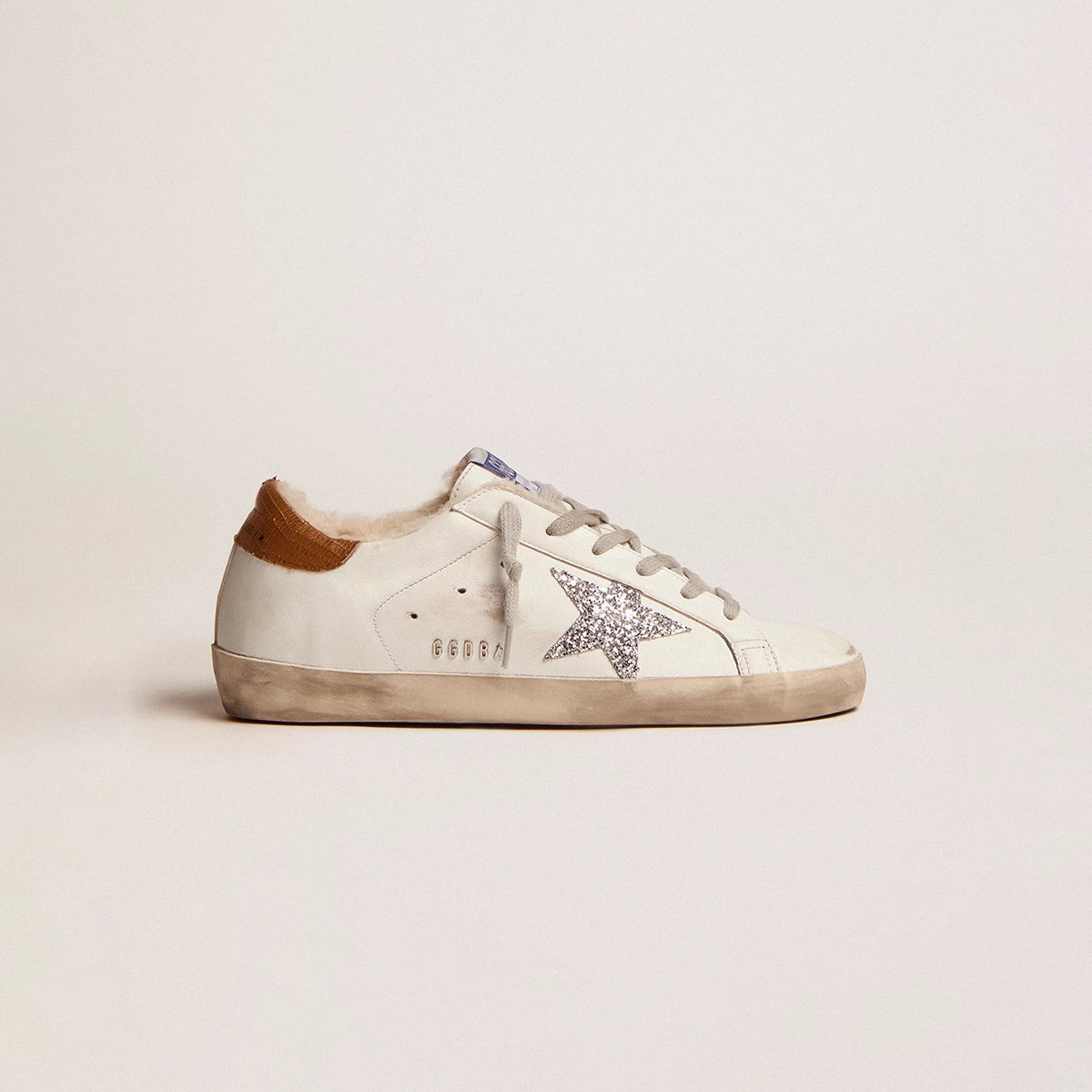 Tenis Golden Goose Super-Star Con Forro De Shearling Para Mujer