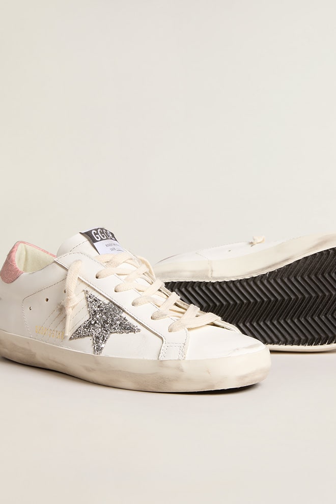 Tenis Golden Goose Super-Star Leather Glitter Star Coco Print