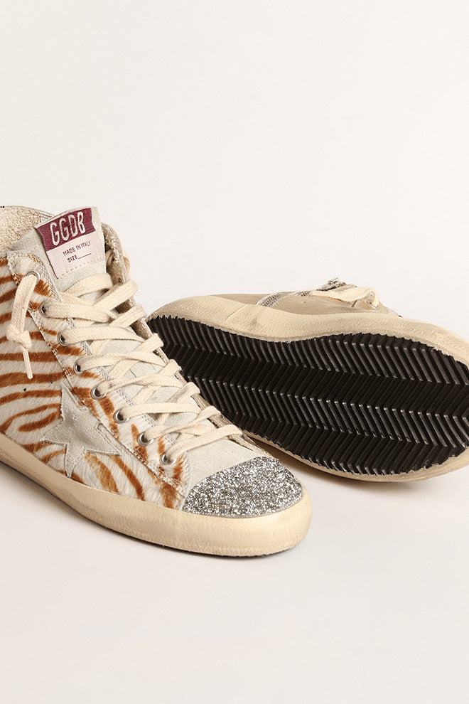 Tenis Deportivos Francy Zebra And Leopard Horsy Upper