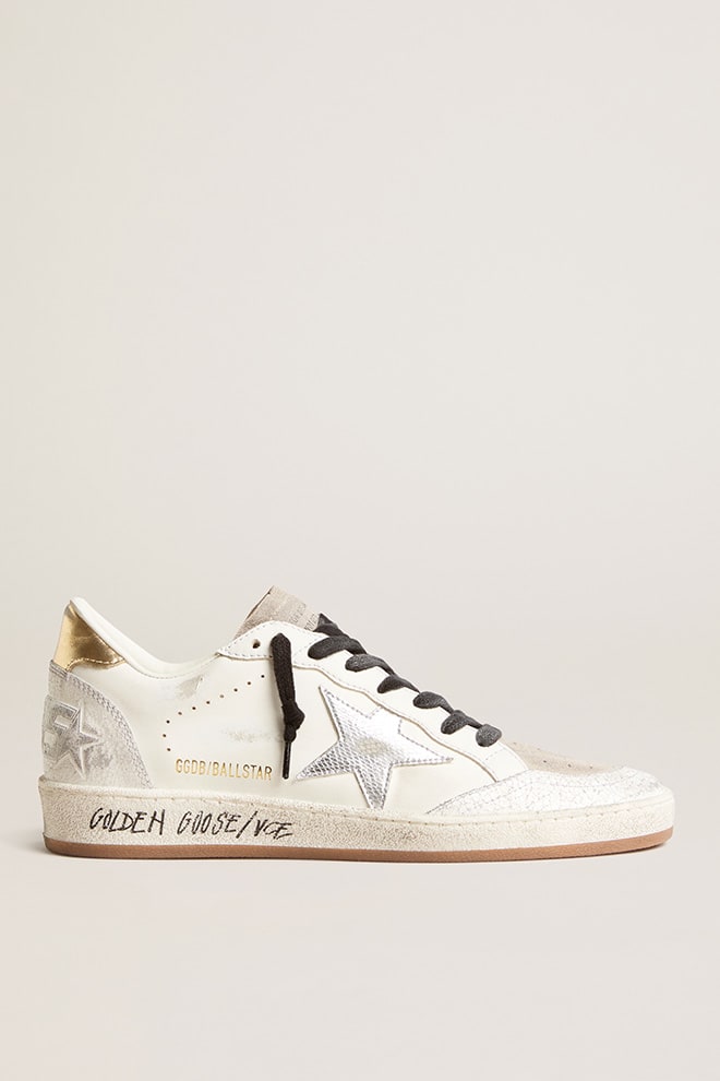 Tenis Golden Goose Ballstar Leath Crack Vipr Print Star Sign Mujer