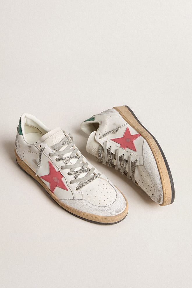 Tenis Golden Goose Ballstar Leath Star Crack Spr Coco Printed Mujer