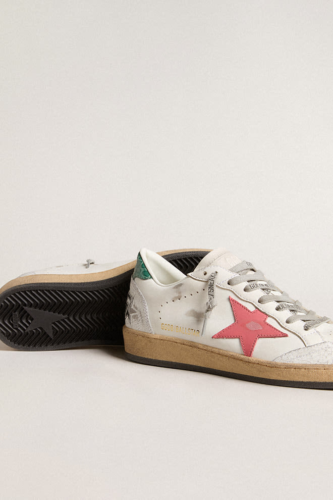 Tenis Golden Goose Ballstar Leath Star Crack Spr Coco Printed Mujer