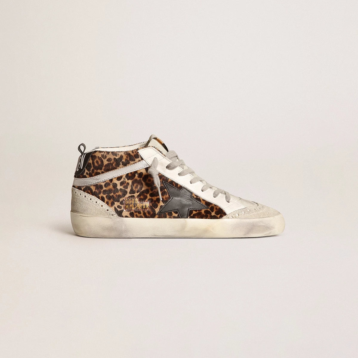 Tenis Golden Goose Mid Star Leopard Mujer