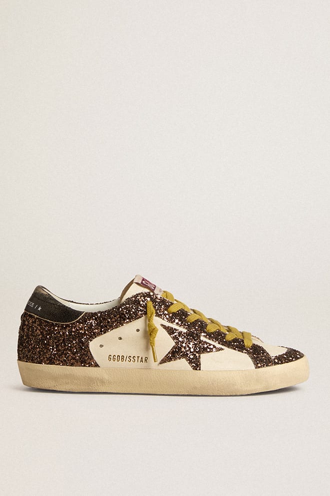 Tenis Golden Goose Super Star Nappa Glitter Star And Quarter Mujer