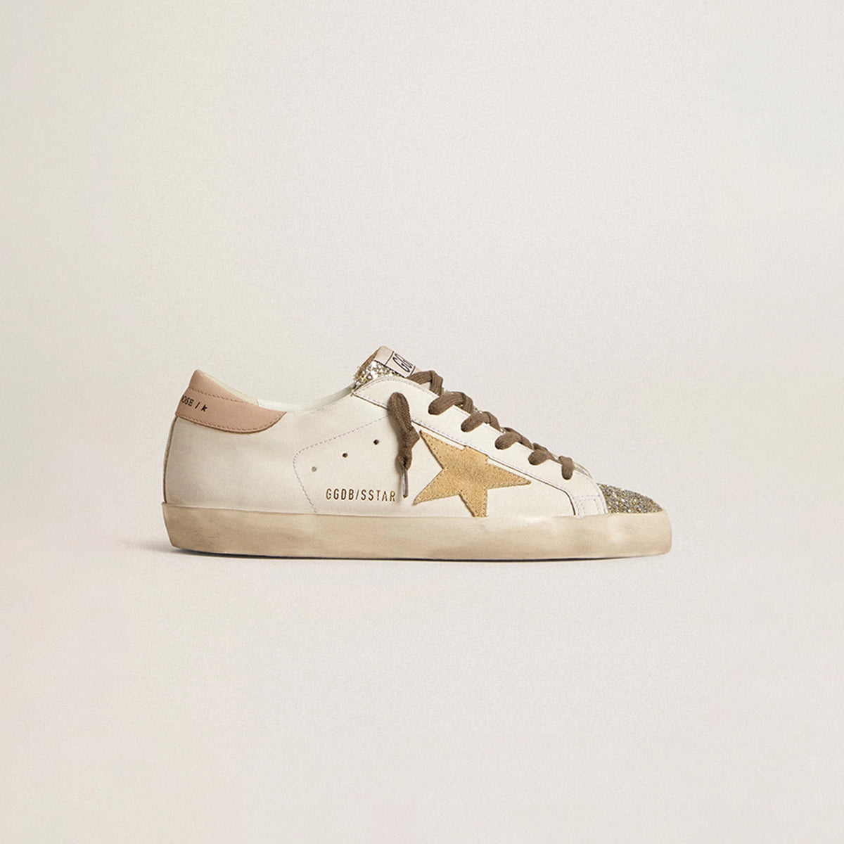 Tenis Golden Goose Super Star Biobase Glittr Suede Star Leath Mujer