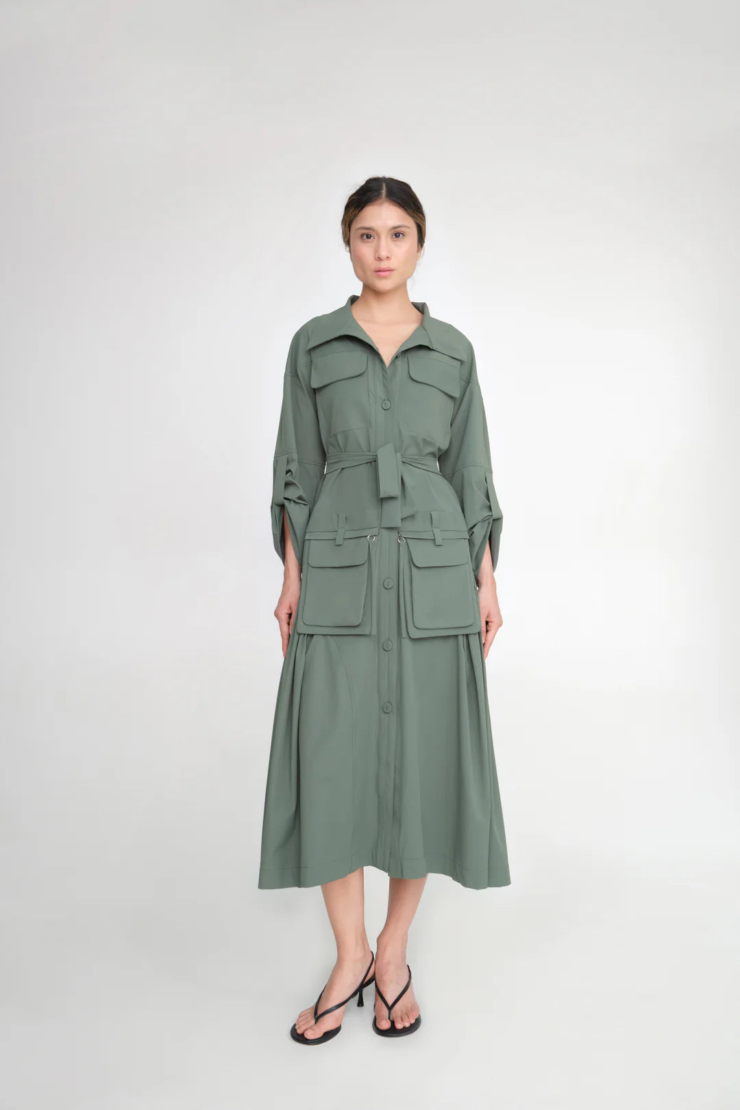 Superficie midi dress