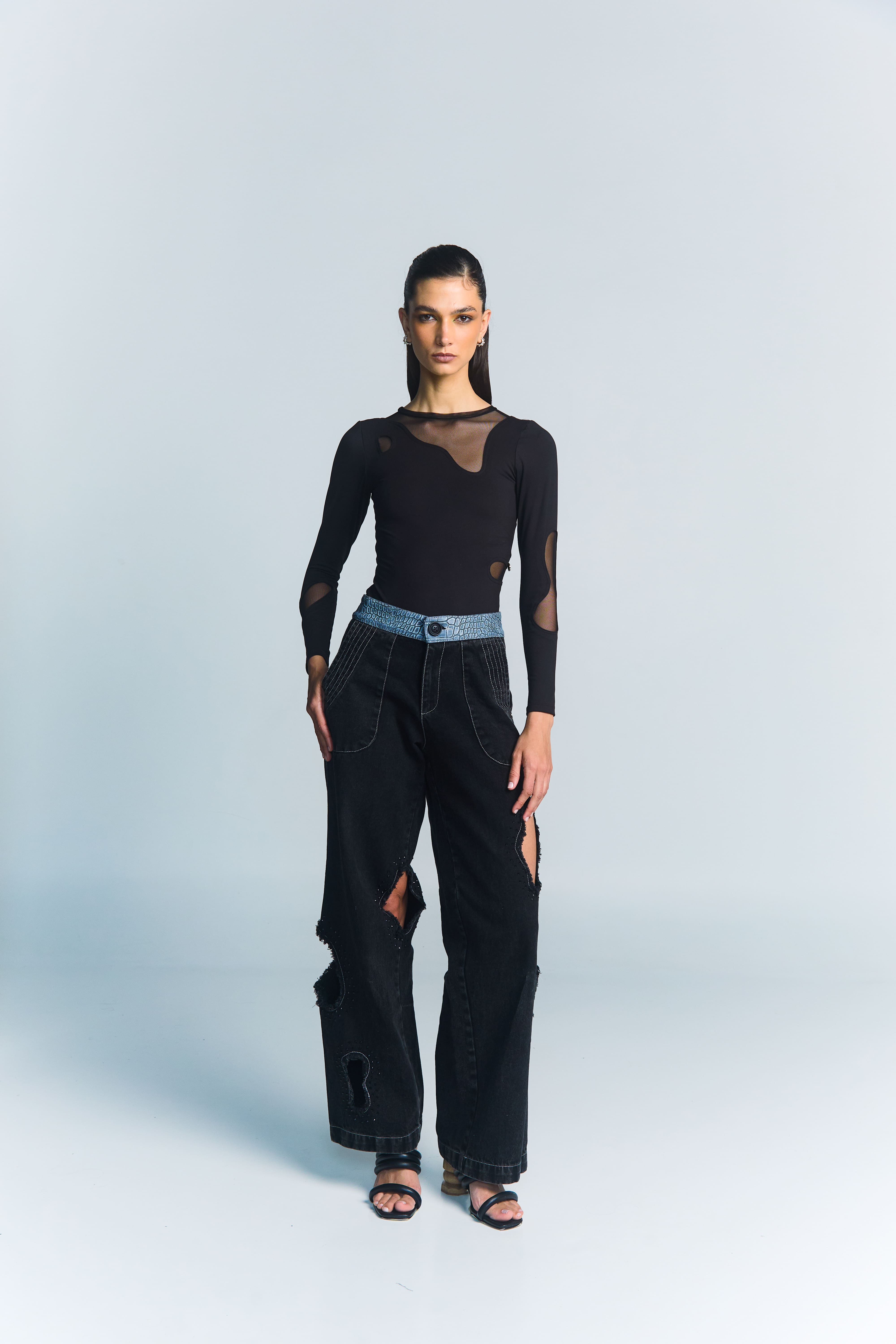 Zeteri reptilio jeans