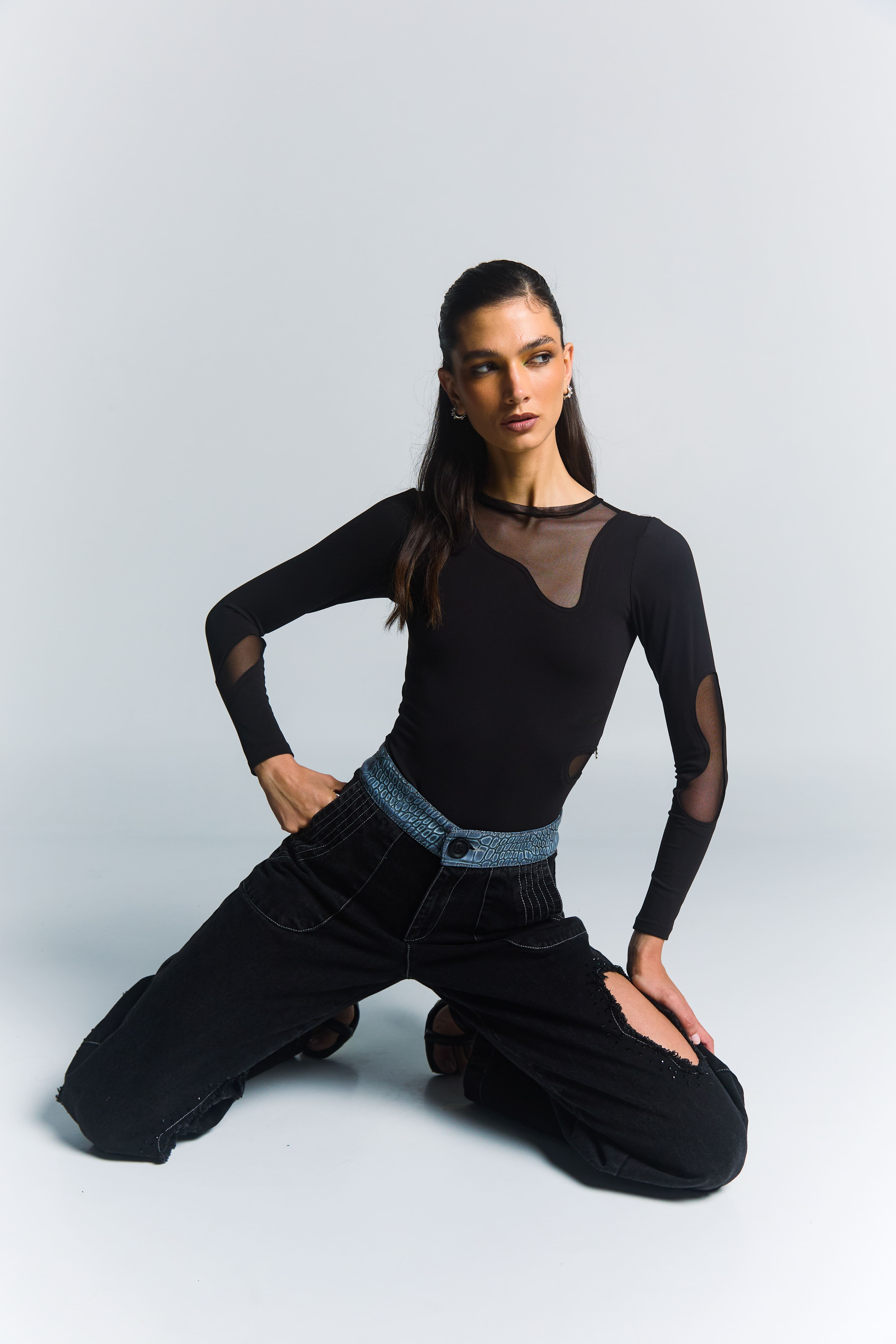 Zeteri reptilio jeans