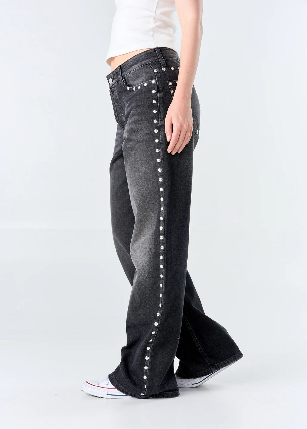 Spotted flare jean 118