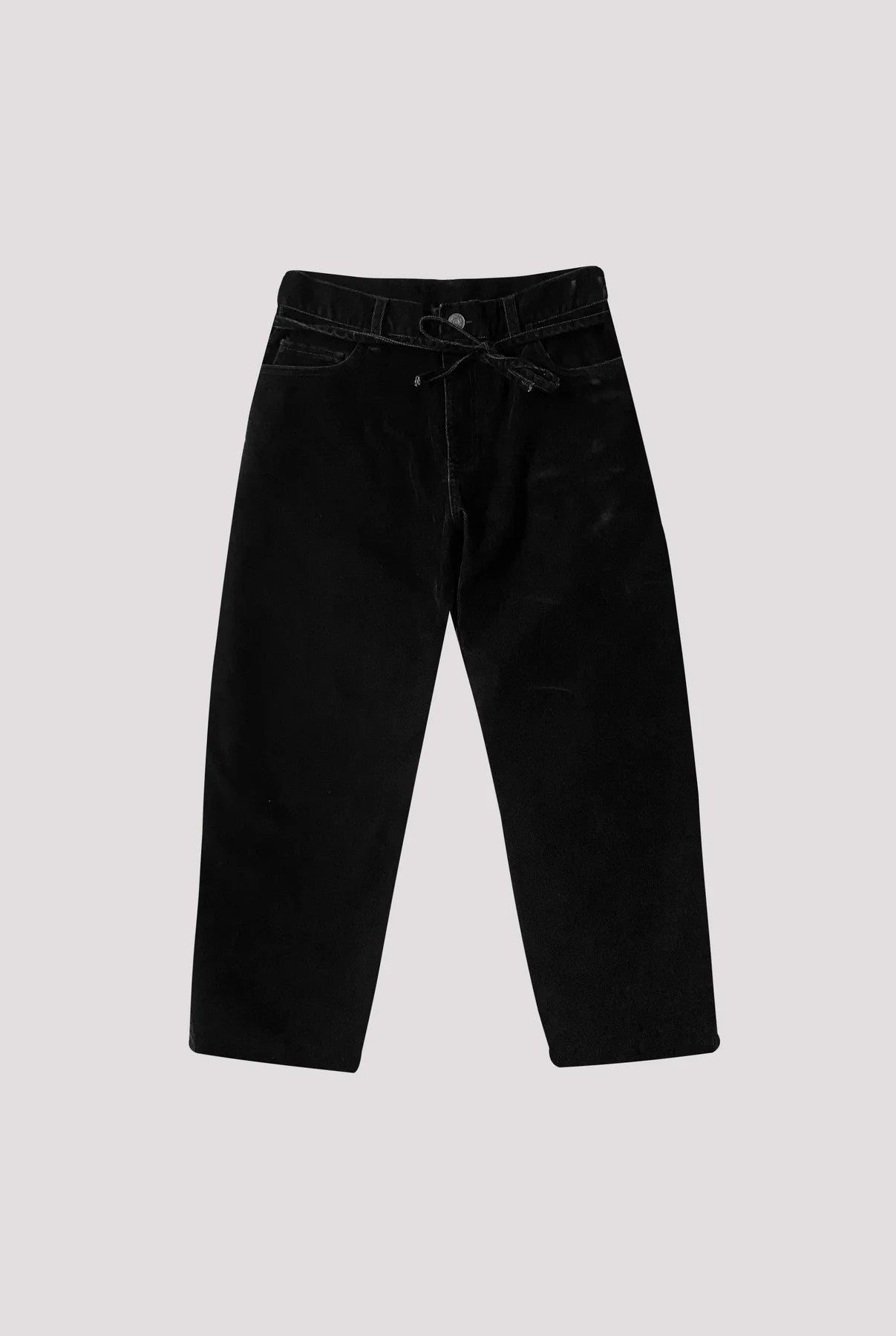 Denim velvet black
