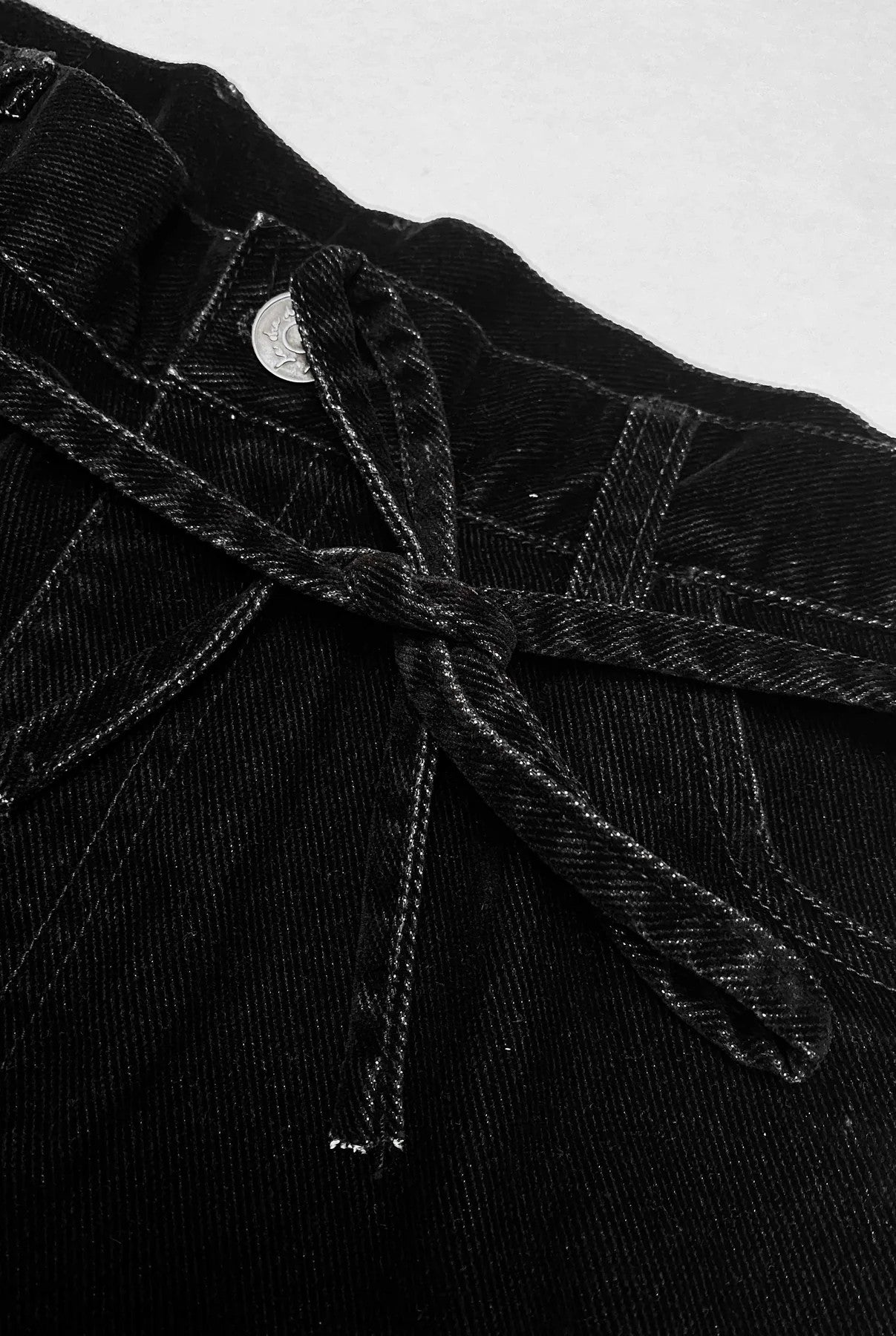 Denim velvet black